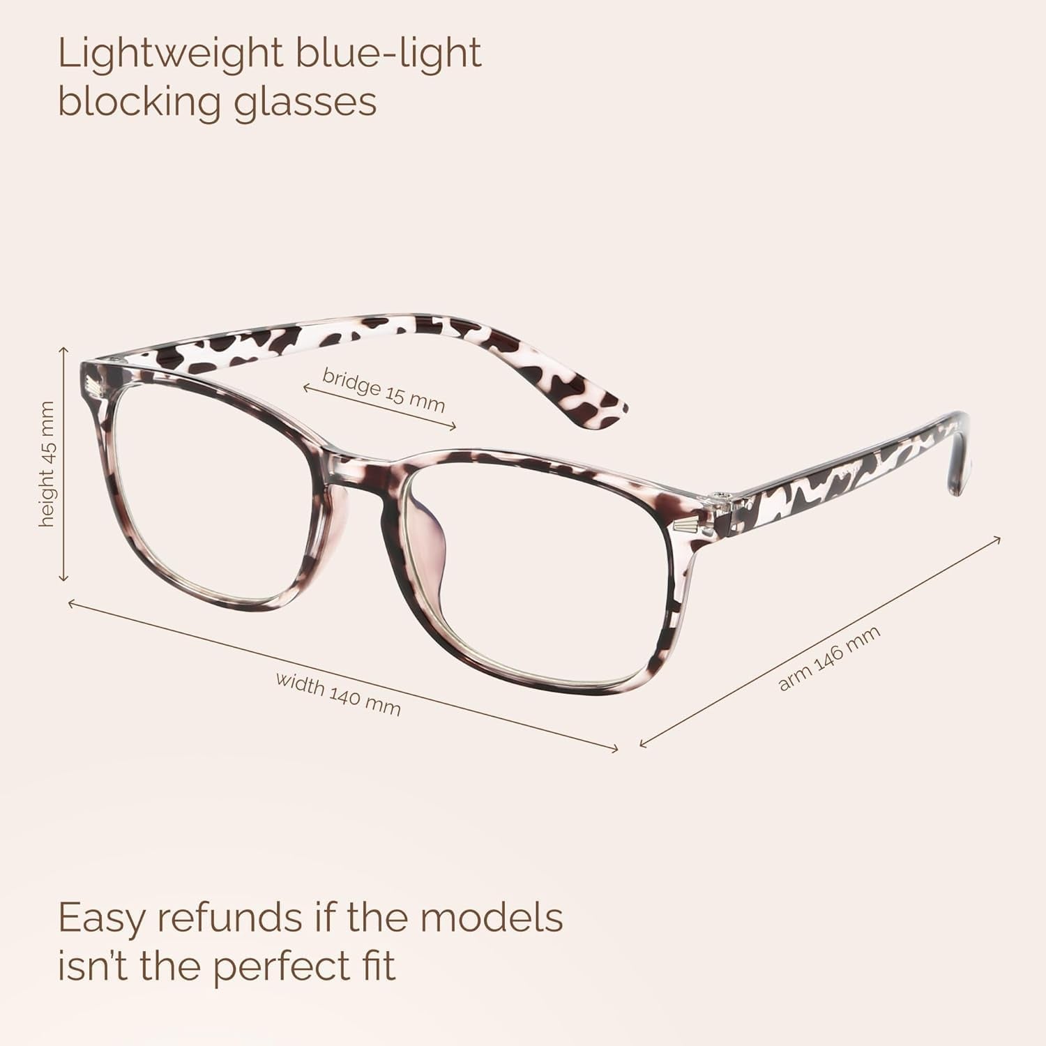 6 Pack Blue Light Blocking Glasses for Computer Gaming, Fashion Fake anti Eye Strain Eyeglasses for Women Men